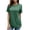 *416-Green, variant on Xuyuer Womens Summer Tops Spring Outfits 2026 Fashion Casual Dressy T Short Sleeve Workout Clothes Going Out Trendy Vacation Soft Basic T-Shirt, Round Neck Top Casual Tee for Spring Daily Wear