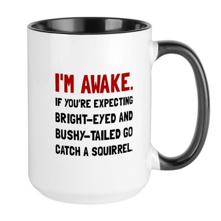 

CafePress - Go Catch Squirrel Mugs - 15 oz Ceramic Large Mug