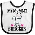 thumbnail image 3 of Inktastic Surgeon Mom Baby Girls Baby Bib, 3 of 4