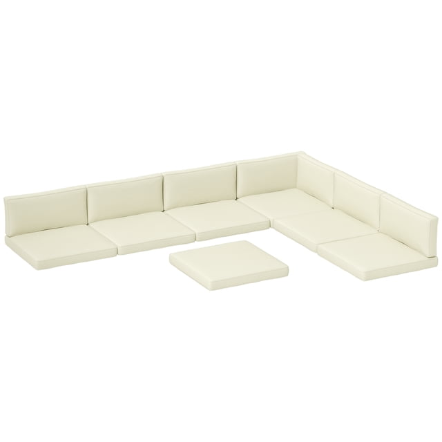 Outsunny Coussins de Remplacement pour Meubles d'Extérieur Coussin de Siège de Jardin