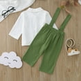 thumbnail image 4 of Sngxgn Boy's 2 Piece Outfits Print Long Sleeve and Sweatpants Sweatsuits(Green,80), 4 of 4