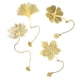 thumbnail image 1 of Marcador de hoja de metal ANGGREK ligero amarillo 4 piezas con colgante de metal, 1 of 8