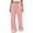 Pink, variant on Ashirexll Wide Leg Sweatpants Women Elastic Tie Casual Solid High Waist Wide Long Sweatpants for Fall Winter Daily Wear