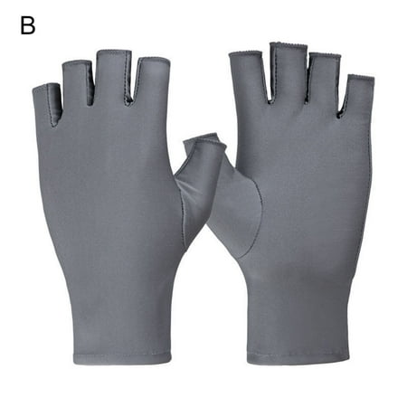 

Ayyufe Sun Protection Gloves 1 Pair Wide Application Ultra-Thin Convenient All-Purpose Anti-UV Riding Nail Art Gloves