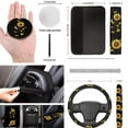 thumbnail image 3 of LedBack Paw Printed Car Seat Cover Full Set for Men, 12 Pcs Sunflower Butterfly Car Front & Rear Seat Cover with Non Slip Steering Wheel Cover Armrest Pads Seat Belt Cover Coaster, 3 of 3
