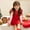 14-Red, variant on YWDJ Birthday Dresses for Girls Santa Claus Girl Characters Dressed Up In Tulle Skirts Red XXL