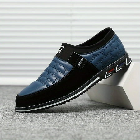 

TUOBKE Men‘s Smart Casual Stitched Slip On Dress Shoes With Assorted Colors Semi-formal Outdoor Walking Shoes