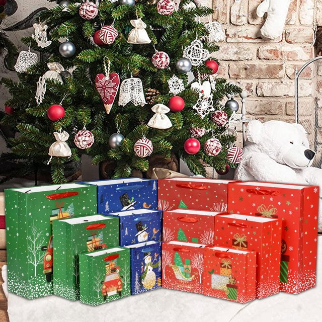 Small christmas gift bags bulk best sale