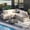 Beige 2, variant on 6 Pieces Patio Furniture Set, Outdoor Sectional Sets, Lake Blue