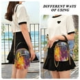 thumbnail image 7 of Women's Crossbody Handbags Shoulder Handbag Multi Pocket Crossbody Bag Yellow and Red Abstract Painting, 7 of 7