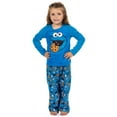 thumbnail image 3 of Sesame Street Pajamas Toddler Boy's Cookie Monster Long Sleeve and Pant PJ Set, 3 of 6