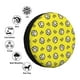 thumbnail image 4 of Fotbe White Popcorn Funda de Llanta de Repuesto con Estampado, Engrosada, Ajuste Universal para Jeep, Remolque, RV, SUV, Camión-17 inch, 4 of 6