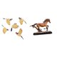 thumbnail image 1 of Escultura de pájaro de madera para decoración de pared, figura de caballo de resina, adorno de animal, estatua coleccionable, ideal para regalar en la, 1 of 8