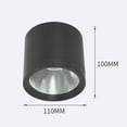 thumbnail image 3 of Downlights de tejado en superficie, Light 12W IP65 Lámparas de a prueba de agua para debajo del alero Pared de fondo Iluminación del, 3 of 8