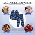 thumbnail image 7 of Bingfone Men's Pajama Set 2 Piece Loungewear PJs, Long Sleeve with Pajama Pants-Starry Sky, 7 of 7