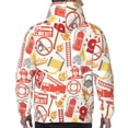 thumbnail image 7 of Naloa Firefighter Icons Men's Casual Hooded Collar Drawstring Hoodies Pullover Sweatshirts Casual Long Sleeve Shirts-Medium, 7 of 7
