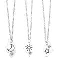 thumbnail image 3 of GOOHOCHY Collar colgante de 3 piezas Collar de estrella de luna Joya de luna de joyas coincidentes regalo, 3 of 8