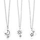 thumbnail image 3 of GOOHOCHY Collar colgante de 3 piezas Collar de estrella de luna Joya de luna de joyas coincidentes regalo, 3 of 8