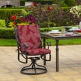 thumbnail image 4 of ARDEN 2-Pack Outdoor Patio Dining Chair Cushion, 20x44, Rain-Proof Seat Pad, Fade-Resistant Outdoor Cushion Red Leaf Palm, 4 of 10