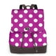 thumbnail image 1 of Balery Purlpe And White Polka Dot Mochila de Cuero para Mujeres, Gran Capacidad, Bolsa de Viaje Multifuncional, Mochila de Cuero y Bolsa de Hombro para Mujeres, 1 of 4