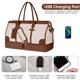 thumbnail image 3 of Bolsa de viaje ETRONIK Weekender Overnight para mujer XL Beige, 3 of 8