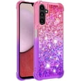 thumbnail image 3 of Compatible with Samsung Galaxy A14 5G Case Glitter Liquid Galaxy A14 5G Case for Girls Women Shiny Flowing Love Heart Clear Shockproof Case for Samsung A14 5G Liquid Lavender, 3 of 13