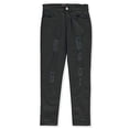 thumbnail image 1 of Dreamstar Toddler Rip Design Twill Pants - Black, 2t, 1 of 1
