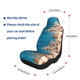 thumbnail image 2 of Goofa Shells and Starfish Printed Car Seat Covers, Automotive Seat Covers for Cars Trucks and SUVs, Quick Setup Universal Fit Elastic Seat Covers-1, 2 of 6