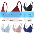 thumbnail image 3 of Antinious Ladies Solid Front Closure Wireless Removable Padding Back Everyday Bras, 3 of 5