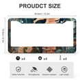 thumbnail image 3 of Seahorse on Coral Seascape License Plate Cover 2 PCS Summer Theme Seahorse License Plate Cover Front Plates Frames Car Tag Frame for Women Men Quality Aluminum License Plate Frames, 3 of 6