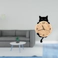 thumbnail image 2 of Adhesivo de pared,Pegatinas de pared de vides colgantes para dormitorio,Reloj de pared,Reloj de pared decorativo para baño y dormitorio.,Reloj de pared de gato silencioso y sin tictac,regalo, 2 of 8