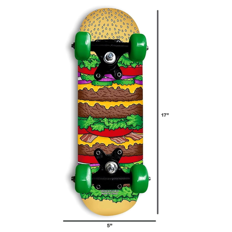 Rude Boyz 17 Inch Mini Wooden Cruiser Graphic Skateboard For Kids
