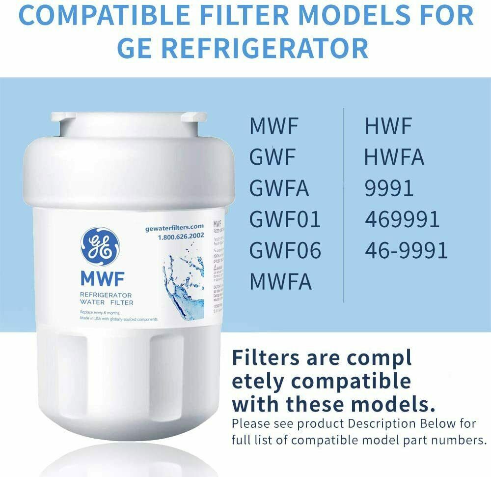 12 PCS MWF Fridge Water Filter Replacement for Refrigerator,Compatible with SmartWater MWF, MWFINT, MWFP, MWFA,GWF, GWFA Refrigerator Water Filter - image 5 of 7