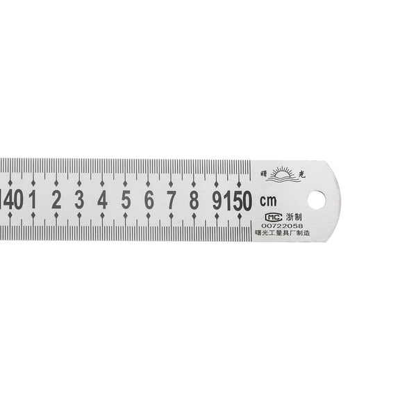 Uxcell Stainless Steel Ruler 60"x1/20"x11/2" Straight Edge Measuring Tools for Woodworking Painting Craft