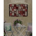 thumbnail image 6 of Outdoor TV Cover 52 to 55 Inch Weatherproof, Vintage Christmas Plaid Pattern Waterproof TV Screen Protector for Outside Decor with Zipper and Pocket 52"L x 30"H , Snowmen Santa Deer, 6 of 7