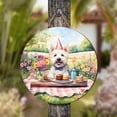 thumbnail image 4 of Happy Mother's Day West Highland White Terrier with Sweets and Flowers at a Picnic Round Wood Sign Westie Westy Dog Lover Hanging Wall Home Decor - 13005, 4 of 5