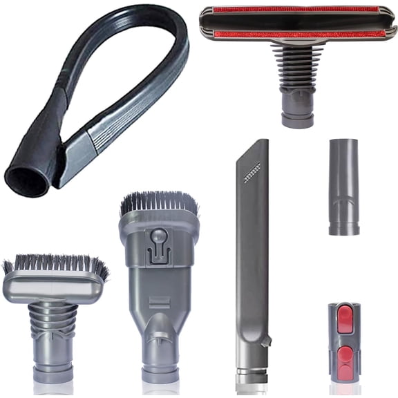 Vacuum Accessories & Attachments for Dy*son Ball Animal 2, 3, DC58 DC59 V6 V7 V8 V10 V11 V15 - Flexible Crevice Tool for Hard to Reach Places & Dust Brush Attachment Kit - HouseHold Cleaning Tool Kit