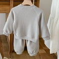 thumbnail image 5 of Tiijoy Toddler Boys Outfits Solid Casual Ribbed Sweatshirt and Pants Set, Sizes 3-4, 5 of 8