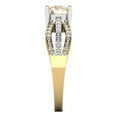 thumbnail image 3 of Clara Pucci 14K Yellow/White Gold 1.27ct Morganite Solitaire with Accents, 3 of 8