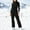 Black, variant on LEKODE Ski Onesie Women Woman Thermal Set Winter Onesie Women Ski Suit Women's Ski Suit Ski Outfits for Women Ski Wear Women Navy L