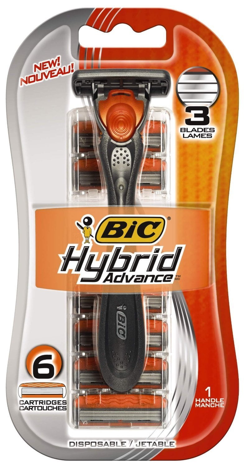 Hybrid Advance Shaver (Pack of 2), Bic Women razors By BIC Walmart