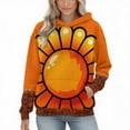 thumbnail image 4 of Craaazy Thanksgiving Hoodies for Women and Men Funny Turkey Prints Sweatshirt Womens Shirts with Pockets Gifts for Women, 4 of 7
