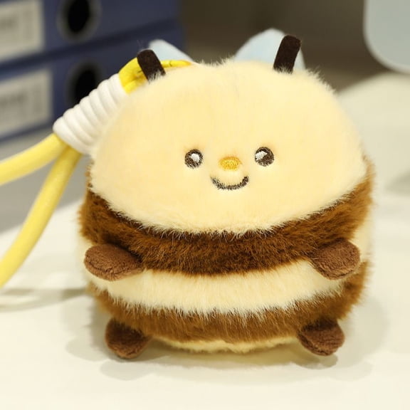 Cute Squishy Plush Stress Ball Toy Keychain – Adorable Animal Stress Relief Fidget Toy Soft Plush Pendant Accessories for Kids & Adults
