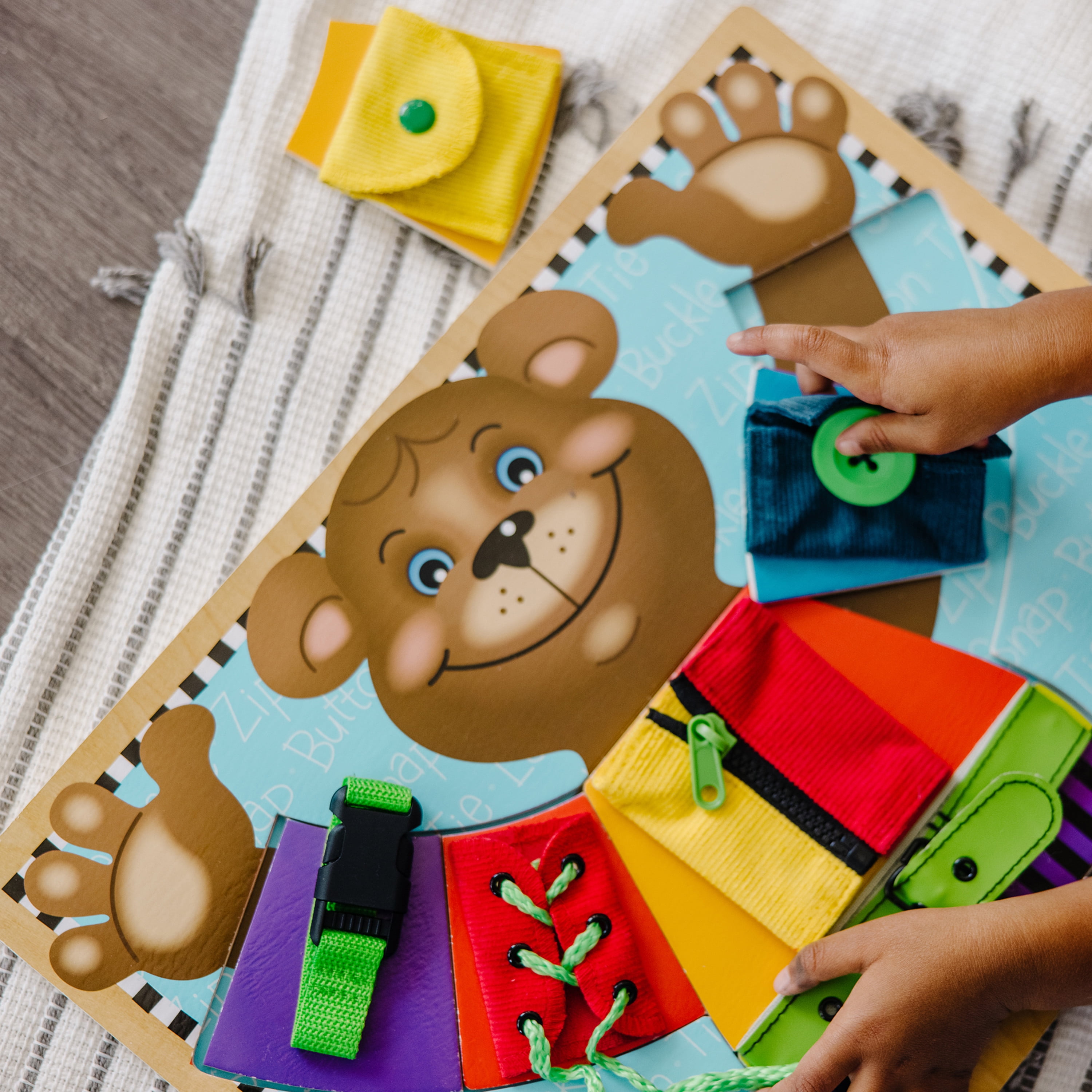 Melissa & Doug Basic Skills Puzzle Board - Wooden Educational Toy