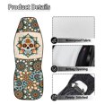 thumbnail image 5 of Uourmeti Sugar Skull Floral Print, Stretch Waterproof Car Seat Covers 2 Pack for Auto Front Seats, Interior Decor Car Seat Accessories for Men and Women, 5 of 11