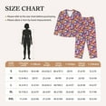 thumbnail image 4 of Pofeuu Skull daisy flower Print Womens Pajamas Set Long Sleeve Sleepwear Button Down Nightwear Soft Pj Lounge Sets Button Down Pajamas Women-Large, 4 of 7