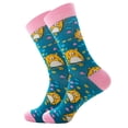 thumbnail image 1 of Harpily 6 Pairs Of Spring and Autumn New Printed Men's Medium Tube Socks, 1 of 4