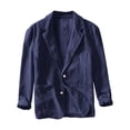thumbnail image 4 of Women Blazer, Long Sleeve Casual Solid Jacket, Open Front Polyester Work Coat, Regular Length, 4 of 7
