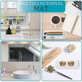 thumbnail image 5 of Soporte de esponja de silicona, organizador para fregadero de cocina, bandeja de jabón de baño de secado rápido, esponja de almacenamiento, dispensador, estropajo y otros accesorios para lavavajillas, 5 of 5