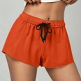 thumbnail image 2 of Stichou Women's Shorts Drawstring Elastic Waist Casual 2026 Summer Spring Comfortable Workout Running Gym Shorts Orange M, 2 of 9